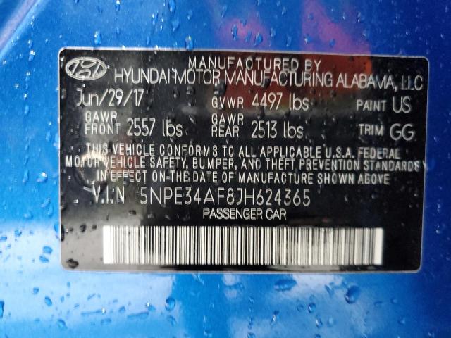 Photo 12 VIN: 5NPE34AF8JH624365 - HYUNDAI SONATA 