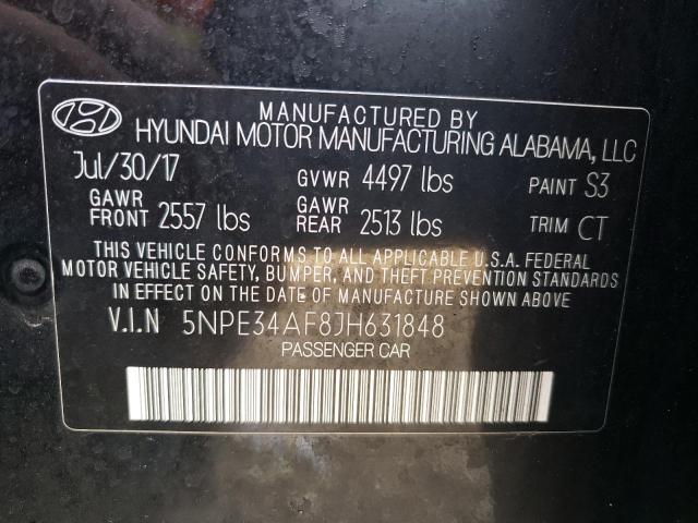 Photo 11 VIN: 5NPE34AF8JH631848 - HYUNDAI SONATA SPO 