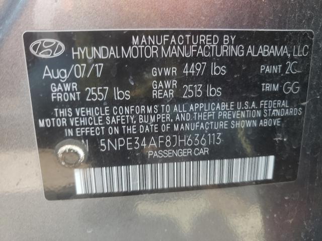 Photo 9 VIN: 5NPE34AF8JH636113 - HYUNDAI SONATA SPO 