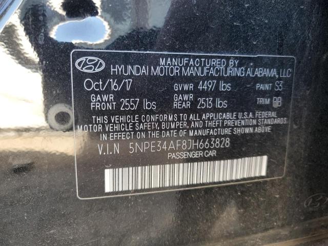 Photo 12 VIN: 5NPE34AF8JH663828 - HYUNDAI SONATA SPO 