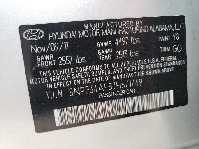 Photo 9 VIN: 5NPE34AF8JH671749 - HYUNDAI SONATA SPO 