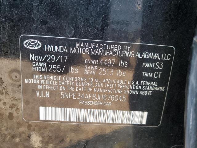 Photo 9 VIN: 5NPE34AF8JH676045 - HYUNDAI SONATA SPO 