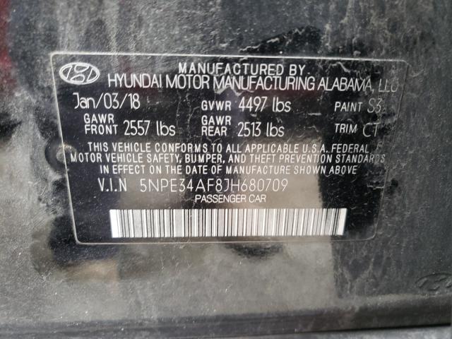 Photo 9 VIN: 5NPE34AF8JH680709 - HYUNDAI SONATA SPO 