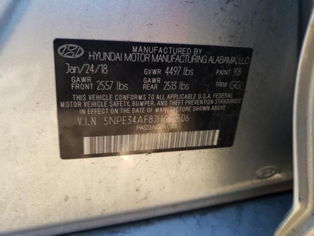 Photo 11 VIN: 5NPE34AF8JH685506 - HYUNDAI SONATA SPO 