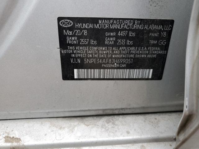 Photo 11 VIN: 5NPE34AF8JH699051 - HYUNDAI SONATA 