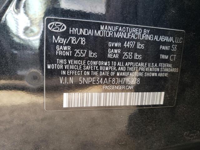 Photo 11 VIN: 5NPE34AF8JH715278 - HYUNDAI SONATA 