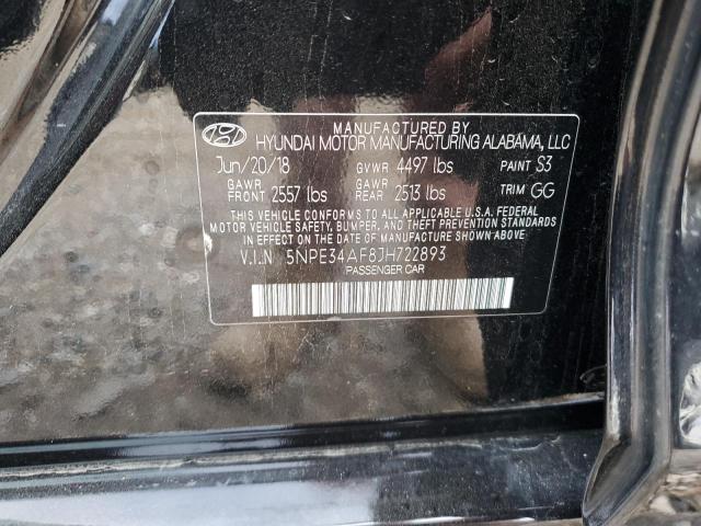 Photo 11 VIN: 5NPE34AF8JH722893 - HYUNDAI SONATA SPO 