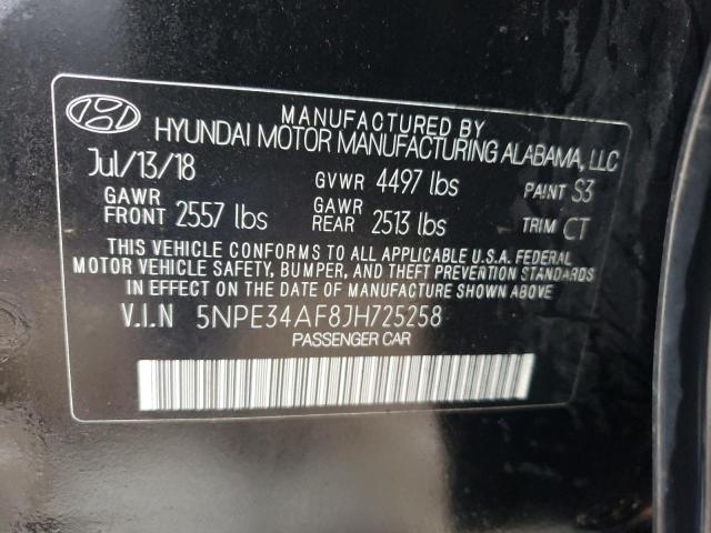 Photo 11 VIN: 5NPE34AF8JH725258 - HYUNDAI SONATA SPO 