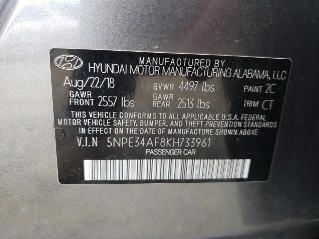 Photo 9 VIN: 5NPE34AF8KH733961 - HYUNDAI SONATA LIM 