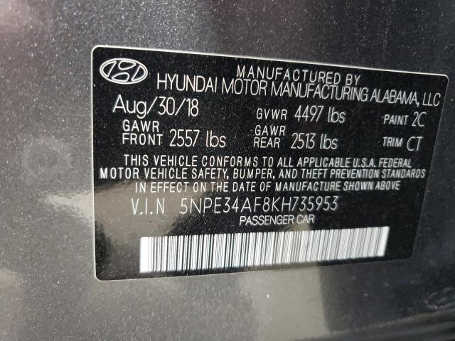 Photo 11 VIN: 5NPE34AF8KH735953 - HYUNDAI SONATA LIM 