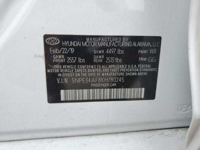 Photo 12 VIN: 5NPE34AF8KH780245 - HYUNDAI SONATA 