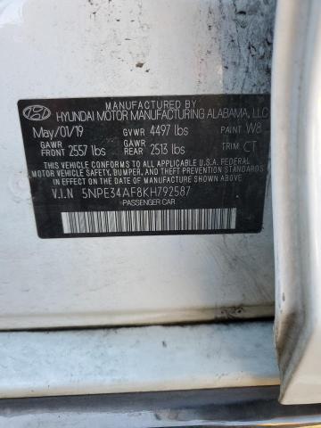 Photo 11 VIN: 5NPE34AF8KH792587 - HYUNDAI SONATA 