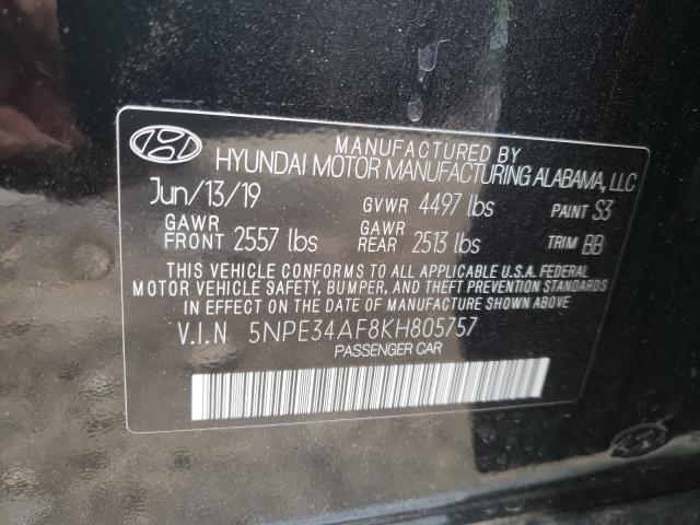 Photo 9 VIN: 5NPE34AF8KH805757 - HYUNDAI SONATA 