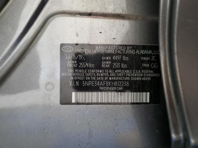 Photo 11 VIN: 5NPE34AF8KH812238 - HYUNDAI SONATA 