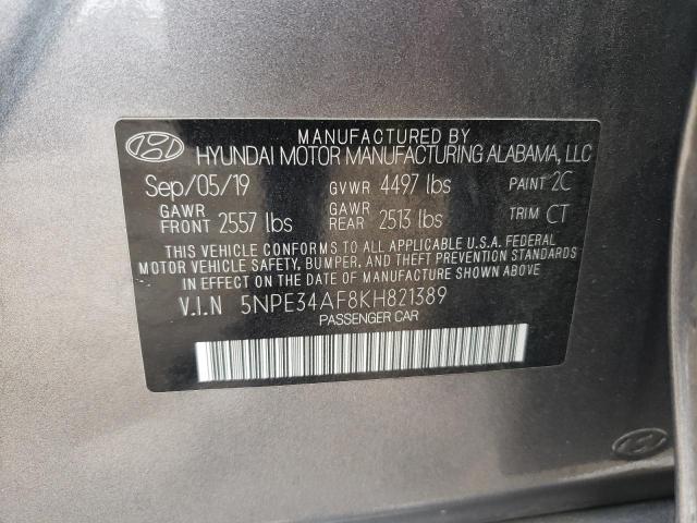 Photo 11 VIN: 5NPE34AF8KH821389 - HYUNDAI SONATA 