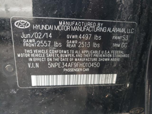 Photo 9 VIN: 5NPE34AF9FH010450 - HYUNDAI SONATA SPO 