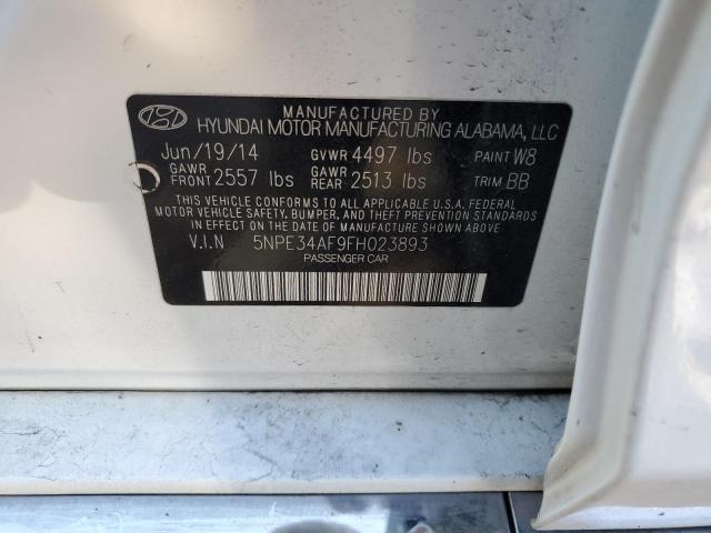 Photo 9 VIN: 5NPE34AF9FH023893 - HYUNDAI SONATA SPO 