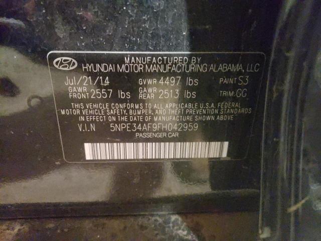 Photo 9 VIN: 5NPE34AF9FH042959 - HYUNDAI SONATA 