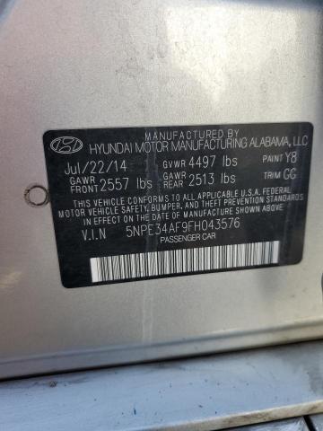 Photo 11 VIN: 5NPE34AF9FH043576 - HYUNDAI SONATA 