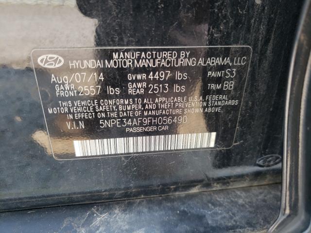 Photo 9 VIN: 5NPE34AF9FH056490 - HYUNDAI SONATA SPO 