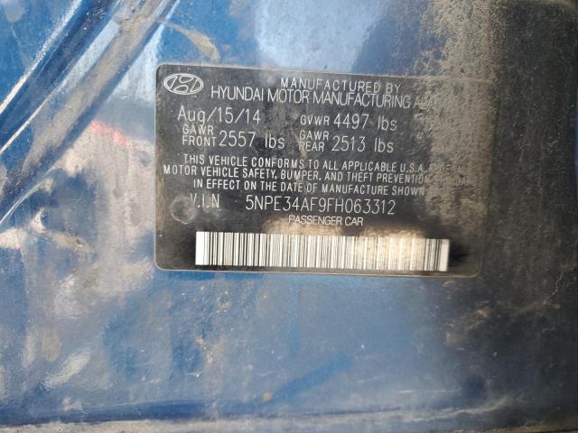 Photo 11 VIN: 5NPE34AF9FH063312 - HYUNDAI SONATA SPO 