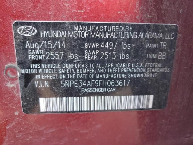 Photo 11 VIN: 5NPE34AF9FH063617 - HYUNDAI SONATA 