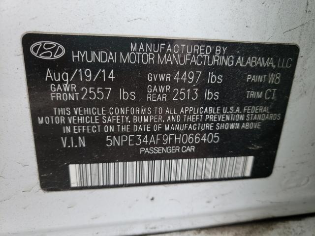 Photo 9 VIN: 5NPE34AF9FH066405 - HYUNDAI SONATA SPO 