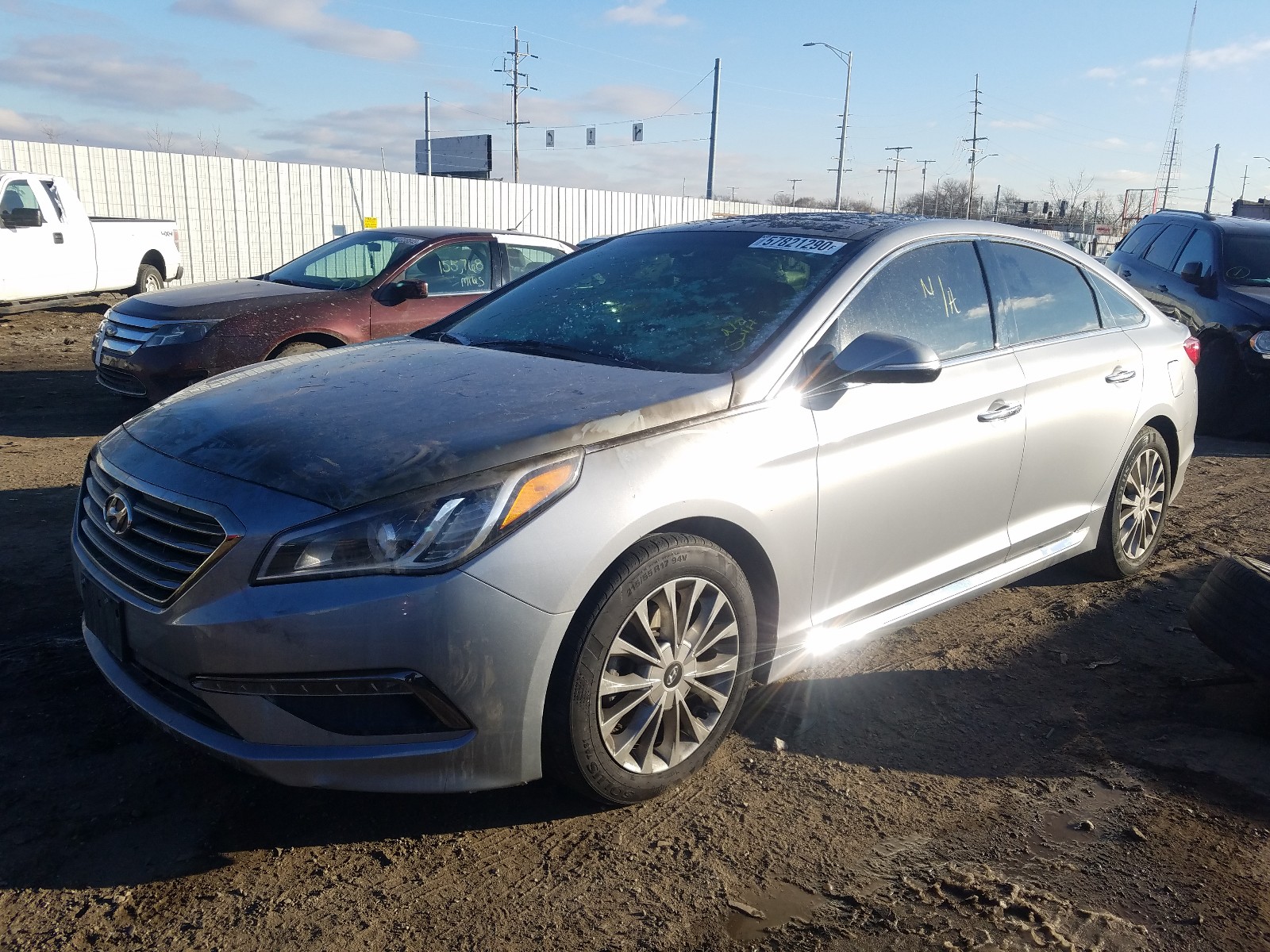 Photo 1 VIN: 5NPE34AF9FH077159 - HYUNDAI SONATA SPO 