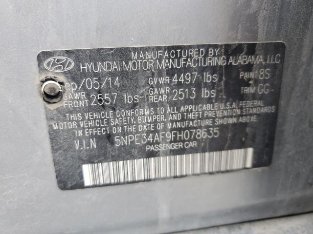 Photo 11 VIN: 5NPE34AF9FH078635 - HYUNDAI SONATA SPO 