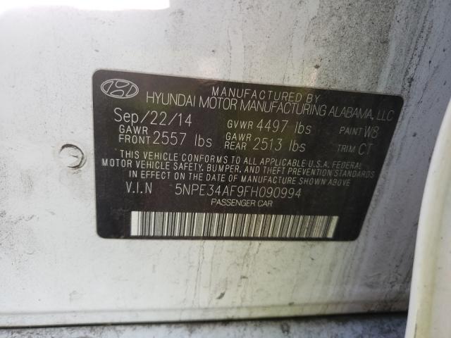 Photo 9 VIN: 5NPE34AF9FH090994 - HYUNDAI SONATA SPO 