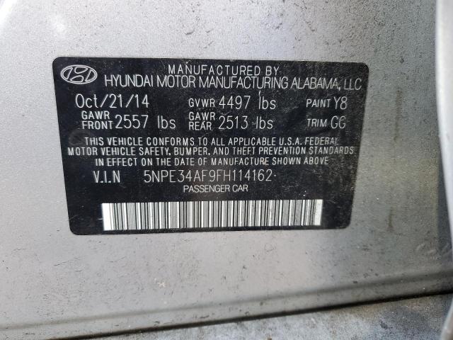 Photo 12 VIN: 5NPE34AF9FH114162 - HYUNDAI SONATA 