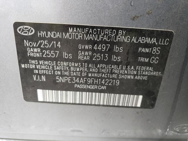 Photo 12 VIN: 5NPE34AF9FH142219 - HYUNDAI SONATA SPO 