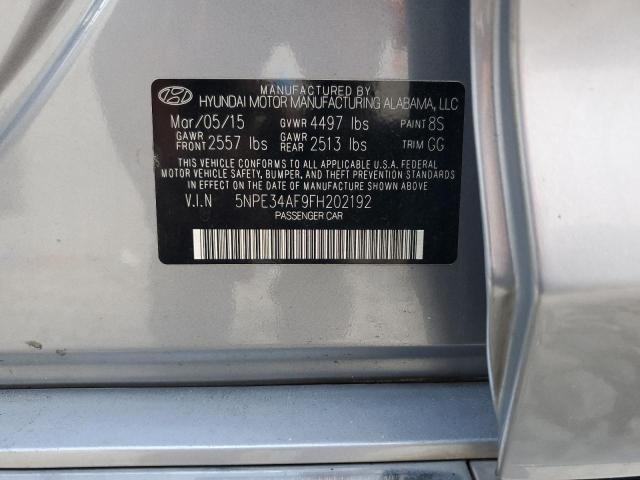 Photo 11 VIN: 5NPE34AF9FH202192 - HYUNDAI SONATA SPO 