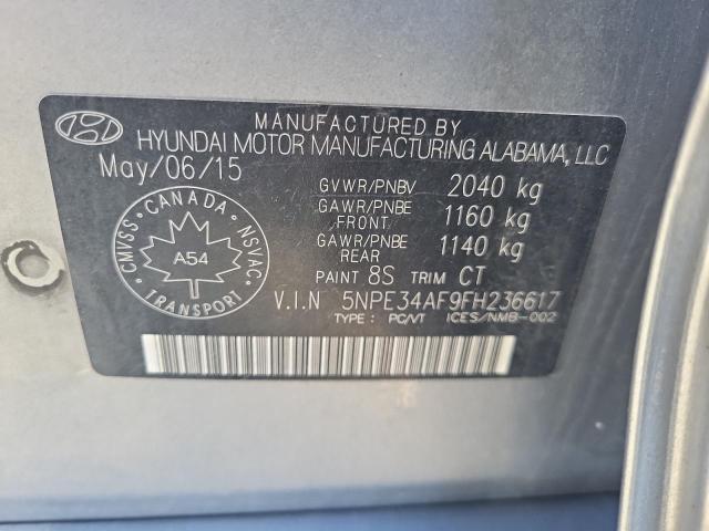 Photo 9 VIN: 5NPE34AF9FH236617 - HYUNDAI SONATA SPO 