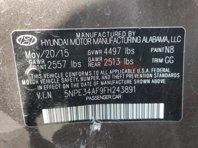 Photo 9 VIN: 5NPE34AF9FH243891 - HYUNDAI SONATA SPO 