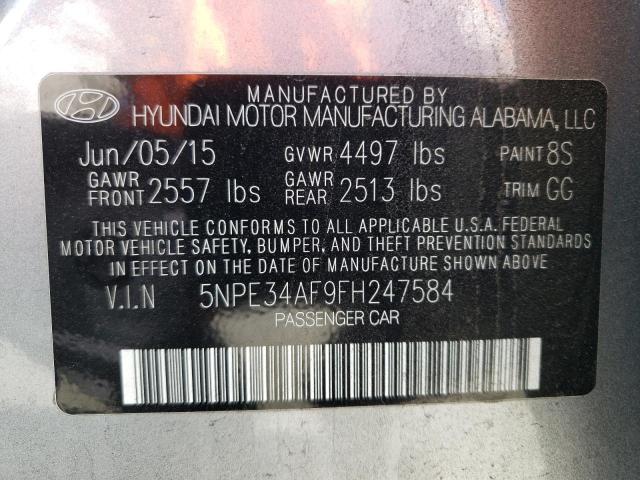 Photo 9 VIN: 5NPE34AF9FH247584 - HYUNDAI SONATA SPO 