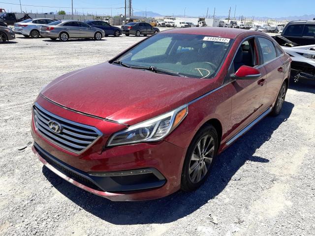 Photo 1 VIN: 5NPE34AF9FH249335 - HYUNDAI SONATA SPO 