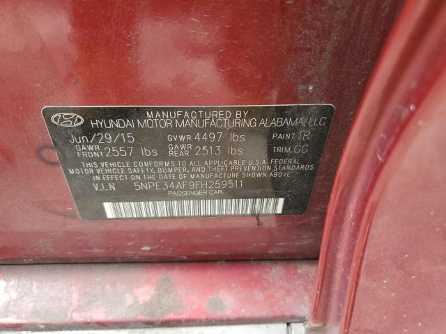 Photo 11 VIN: 5NPE34AF9FH259511 - HYUNDAI SONATA 