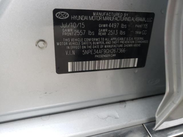 Photo 9 VIN: 5NPE34AF9GH267366 - HYUNDAI SONATA 