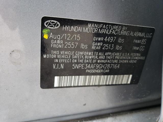 Photo 11 VIN: 5NPE34AF9GH287164 - HYUNDAI SONATA 