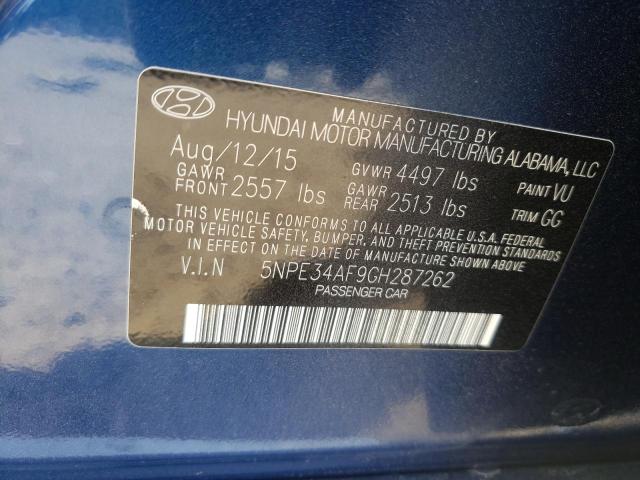 Photo 9 VIN: 5NPE34AF9GH287262 - HYUNDAI SONATA SPO 