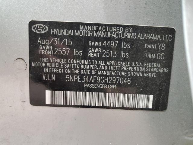 Photo 12 VIN: 5NPE34AF9GH297046 - HYUNDAI SONATA 