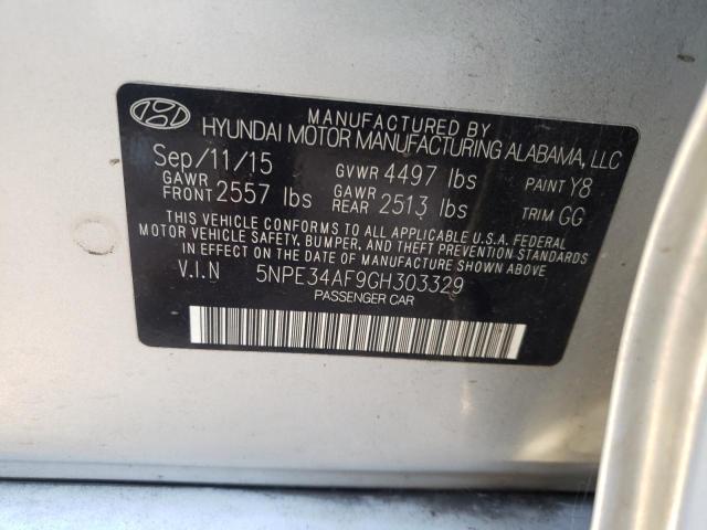 Photo 9 VIN: 5NPE34AF9GH303329 - HYUNDAI SONATA SPO 