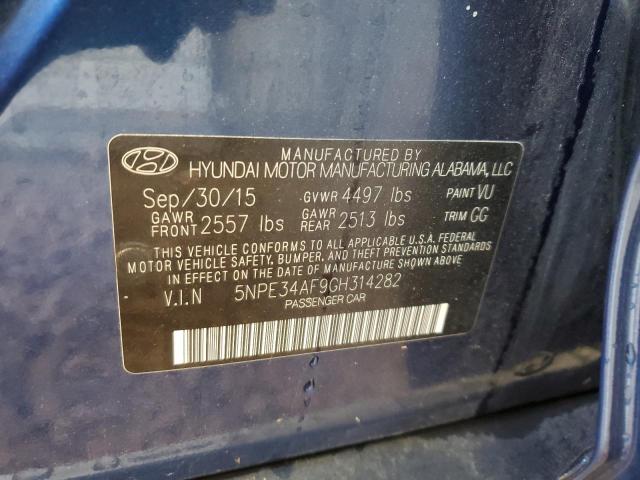 Photo 12 VIN: 5NPE34AF9GH314282 - HYUNDAI SONATA SPO 