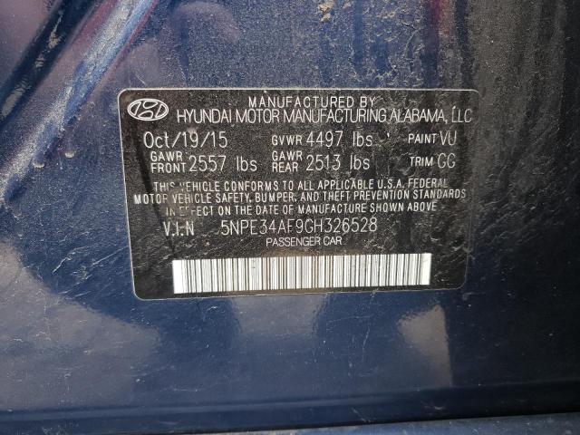 Photo 9 VIN: 5NPE34AF9GH326528 - HYUNDAI SONATA SPO 