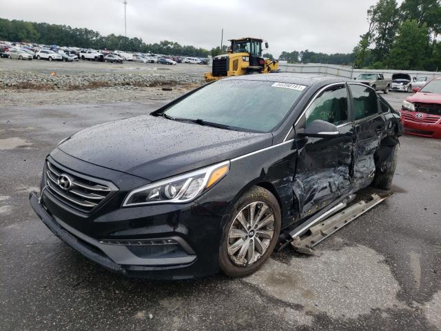 Photo 1 VIN: 5NPE34AF9GH340090 - HYUNDAI SONATA SPO 