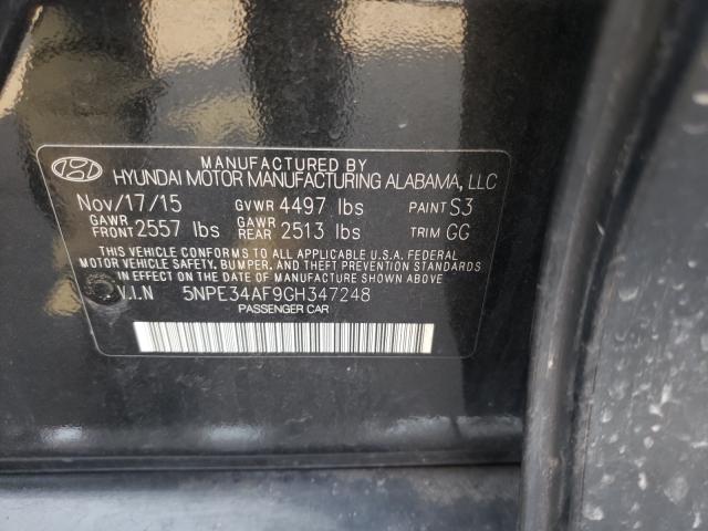 Photo 9 VIN: 5NPE34AF9GH347248 - HYUNDAI SONATA SPO 