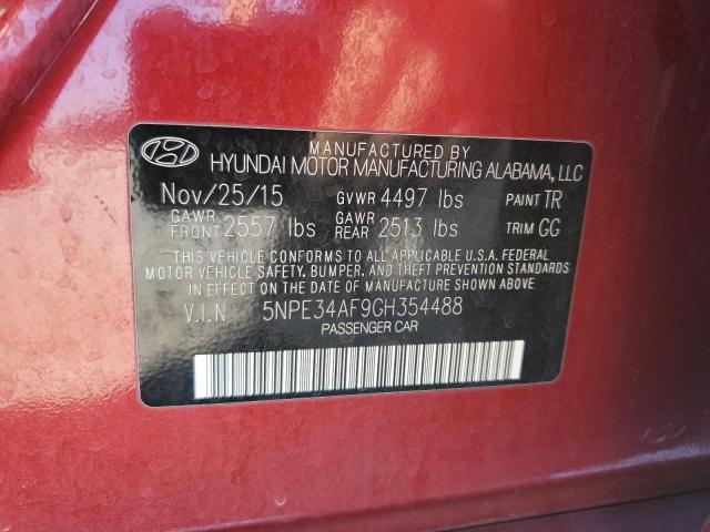 Photo 11 VIN: 5NPE34AF9GH354488 - HYUNDAI SONATA SPO 