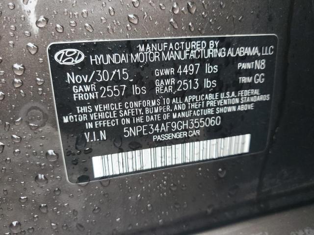 Photo 11 VIN: 5NPE34AF9GH355060 - HYUNDAI SONATA SPO 