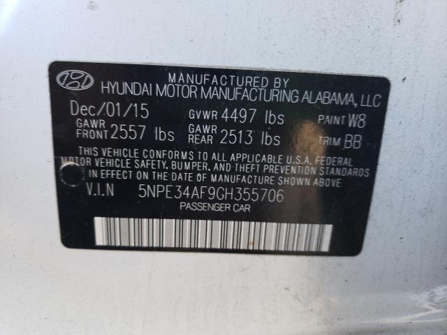 Photo 11 VIN: 5NPE34AF9GH355706 - HYUNDAI SONATA SPO 